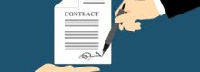 Signature d'un contrat